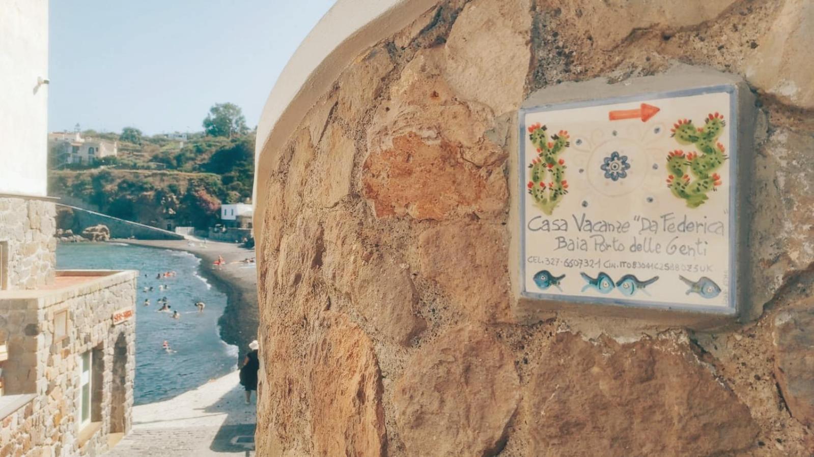 Da Federica Casa Vacanze Baia Porto Delle Genti Città di Lipari Esterno foto